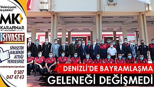 Denizli'de bayramlaşma geleneği değişmedi