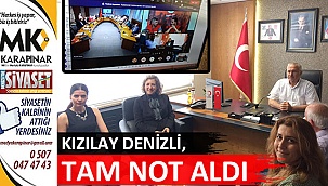 Denizli Kızılay, tam not aldı 