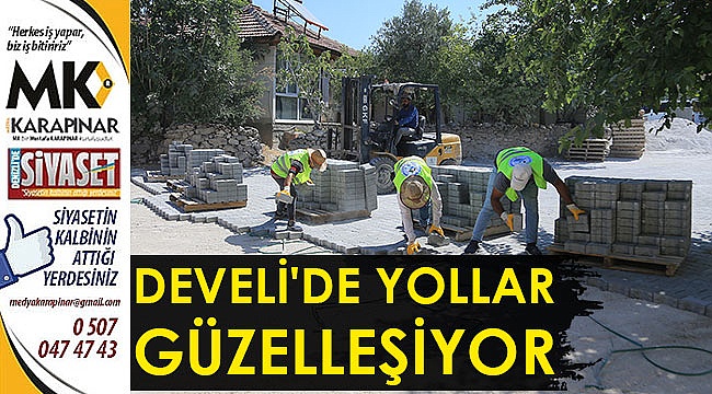 Develi’de yollar güzelleşiyor