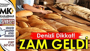 Ekmeğe zam geldi