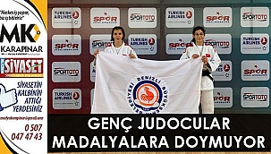 Genç judocular madalyalara doymuyor