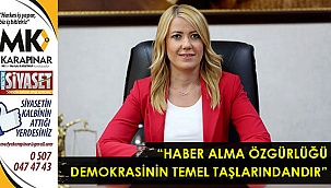 “Haber alma özgürlüğü demokrasinin temel taşlarındandır”