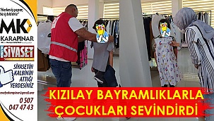 Kızılay, bayramlıklarla çocukları sevindirdi