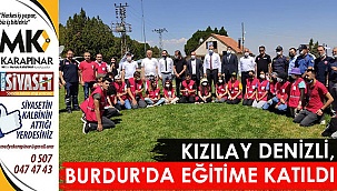 Kızılay Denizli, Burdur’da eğitime katıldı