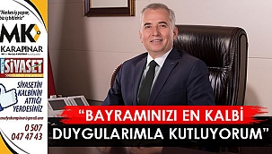 “Kurban Bayramı’nı en kalbi duygularımla kutluyorum”
