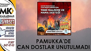 Pamukkale’de can dostlar unutulmadı