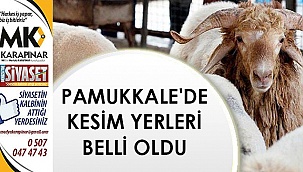 Pamukkale’de kesim yerleri belirlendi