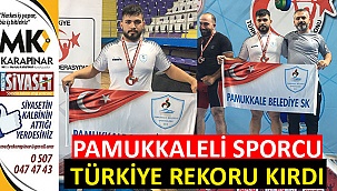 Pamukkaleli sporcu Türkiye rekoru kırdı
