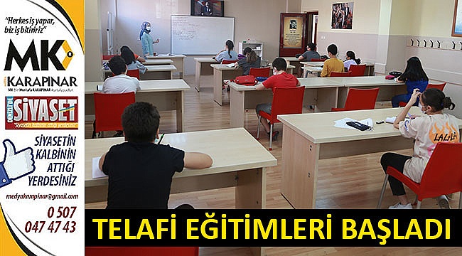Telafi eğitimleri başladı