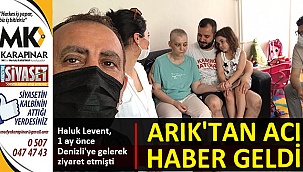 Arık'tan acı haber geldi