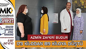 Azmin başarısı; 173 kilodan 89 kiloya düştü