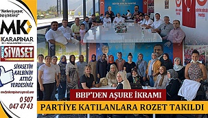 BBP, aşure ikramında bulundu partiye katılanlara rozet takıldı