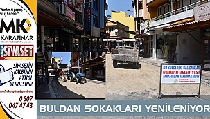 Buldan’da değişim sürüyor çarşı sokak yenileniyor
