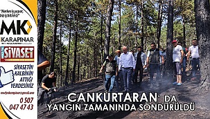 Cankurtaran'daki yangın korkuttu