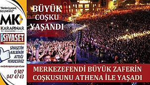Denizli'de binlerce insan Athena ile coştu