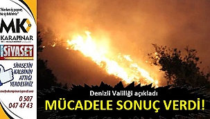 Denizli'de yangınlar söndürüldü