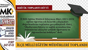 Denizli ilçe milli eğitim müdürleri kritik toplantıda bir araya geldi