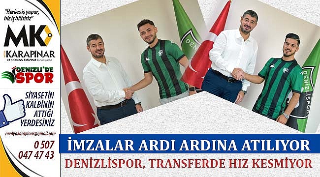 Denizlispor, transferde hız kesmiyor