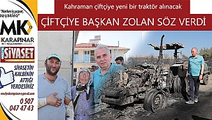 Kahraman çiftçiye yeni bir traktör alınacak