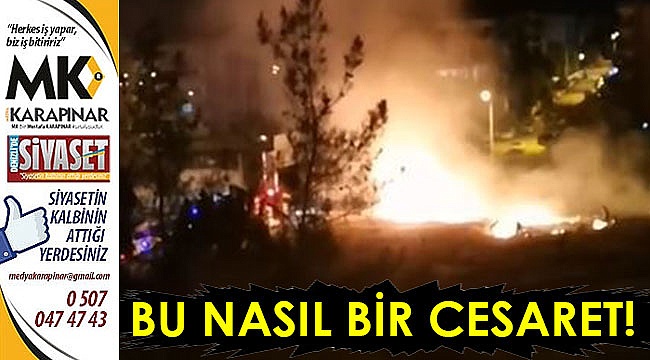 Kışlayı yakmaya çalıştılar!