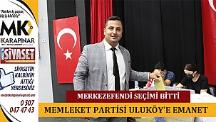 Memleket Partisi Osman Uluköy'e emanet