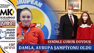 Sporcumuz Damla, Avrupa Şampiyonu oldu