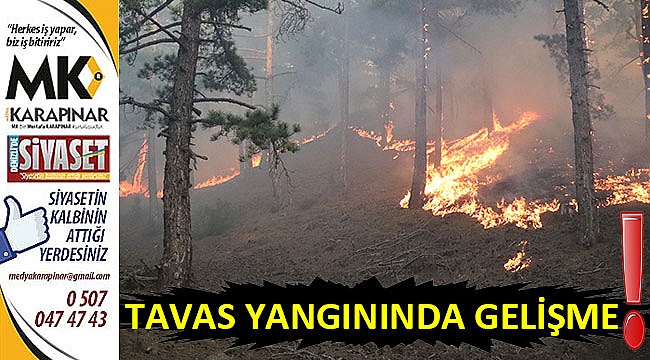 Tavas yangınında gelişme!