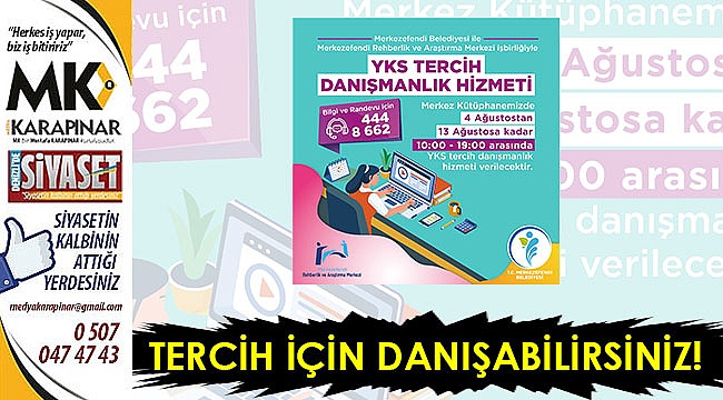Tercih için danışabilirsiniz!