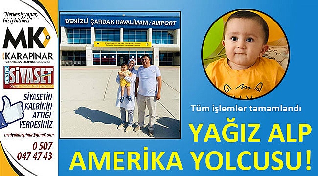 Yağız Alp Amerika'ya doğru yola çıktı