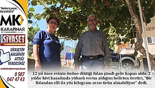 12 yıl önce evinin önüne diktiği fidan şimdi gelir kapısı oldu.