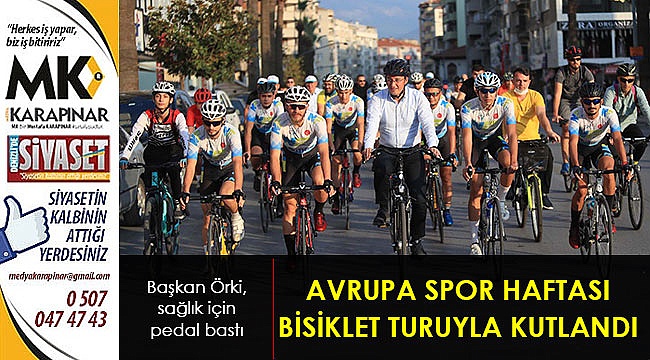 Avrupa Spor Haftası bisiklet turuyla kutlandı