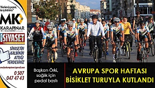 Avrupa Spor Haftası bisiklet turuyla kutlandı
