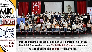 “Bir Dil Bir Kültür” projesinde 80 genç İngilizce eğitimi aldı