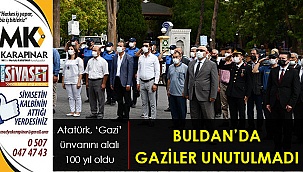 Buldan'da 19 Eylül Gaziler Günü Kutlandı