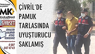 Çivril’de pamuk tarlasında uyuşturucu saklamış
