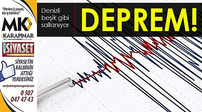 Denizli'de deprem!