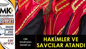 Denizli'ye yeni hakimler ve savcılar atandı