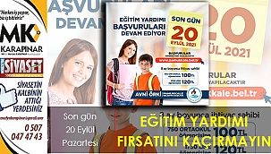 Eğitim yardımı fırsatını kaçırmayın