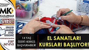 El sanatları kursları başlıyor