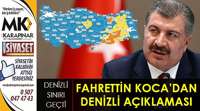 Fahrettin Koca’dan Denizli açıklaması