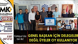 Genel başkan için delegeler değil üyeler oy kullanıyor