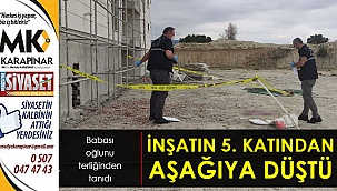İnşaatın 5. katından aşağıya düştü