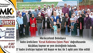 Kadın üreticilere küçükbaş hayvan desteği