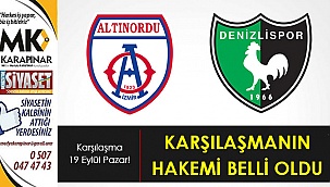 Karşılaşmanın hakemi belli oldu