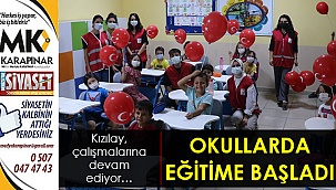 Kızılay okullarda eğitime başladı