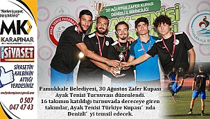 Pamukkale'de 30 Ağustos coşkusu turnuvayla yaşandı