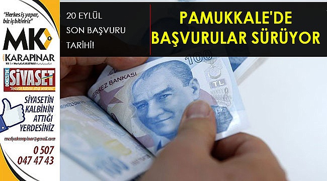 Pamukkale’de başvurular sürüyor