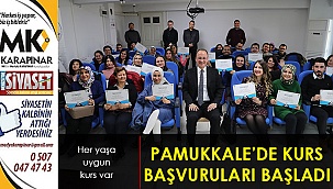 Pamukkale’de kurs başvuruları başladı