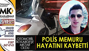 Polis memuru hayatını kaybetti