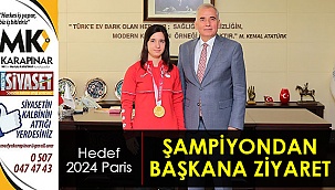 Şampiyondan başkana ziyaret